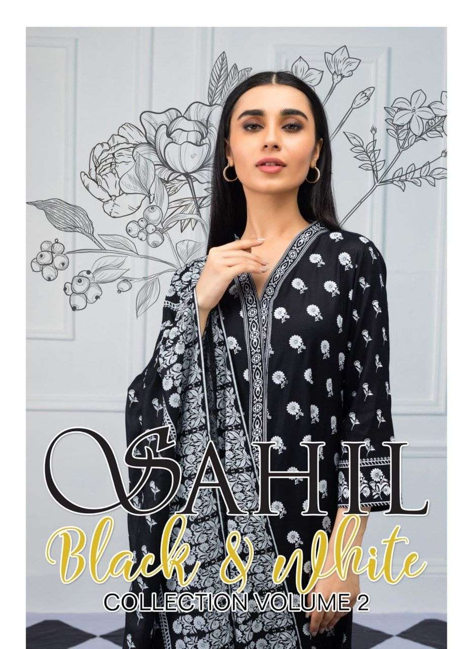 Sahil Black White Vol 2 by Zs Textiles